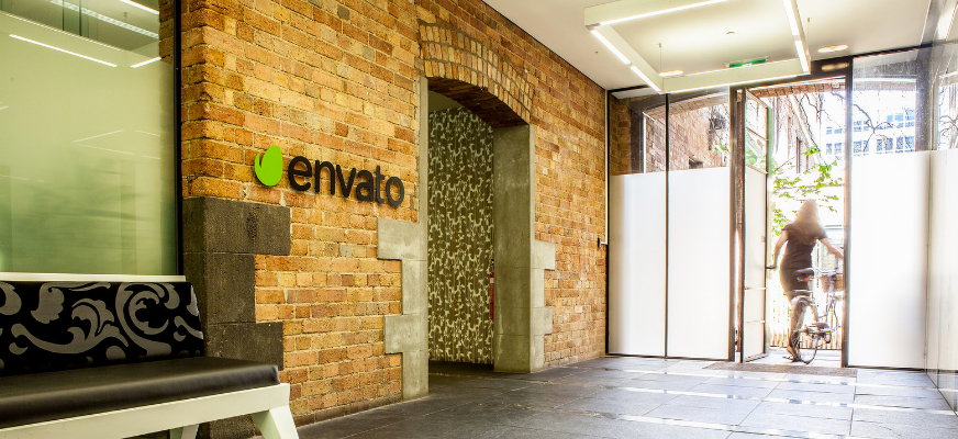 Photo of the entry to Envato's Melbourne office